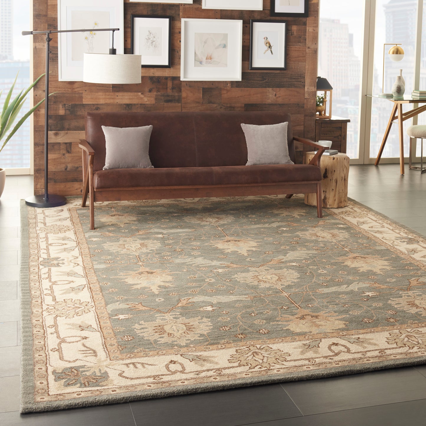 Nourison Home India House Blue Traditional