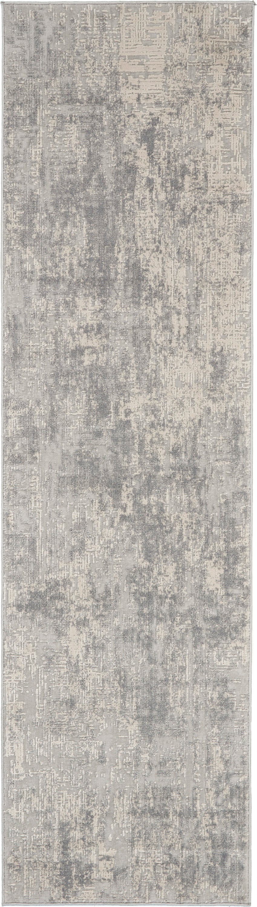 Nourison Home Rustic Textures RUS01 Ivory Silver Contemporary Power-loomed Rugs