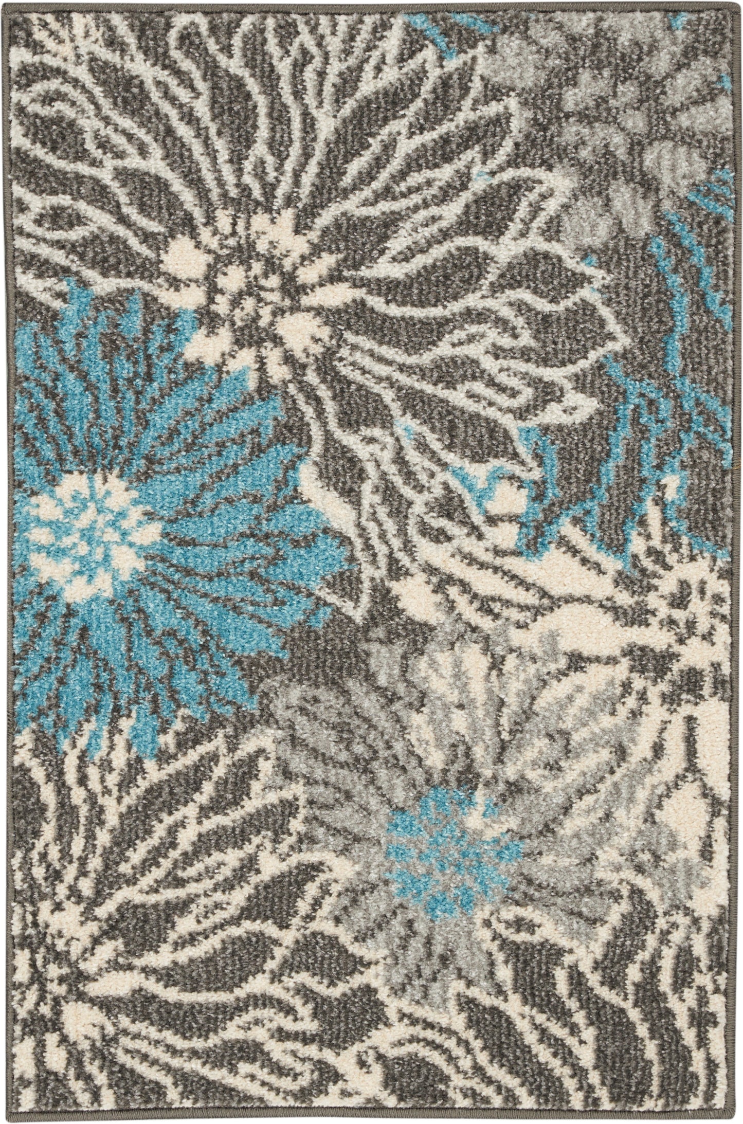 Nourison Home Passion PSN17 Charcoal Blue Contemporary Power-loomed Rugs