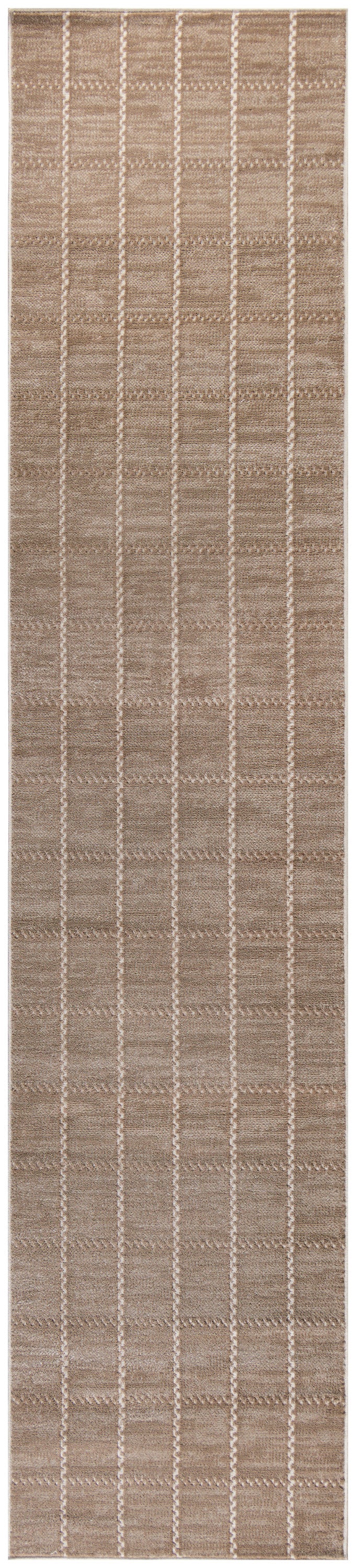 Nourison Home Serenity Home SRH05 Mocha Ivory Contemporary Loom-woven Rug