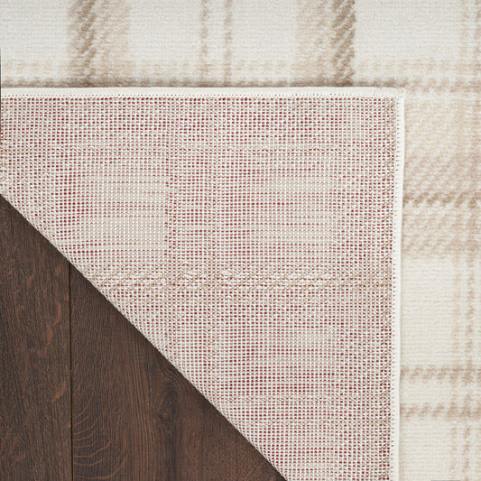 Nourison Home Grafix Ivory Beige Contemporary