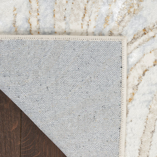 Nourison Home Glitz Grey Gold Contemporary