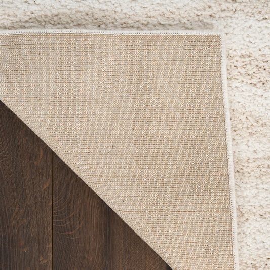 Nourison Home Modern Shag Ivory Beige Contemporary