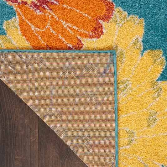 Nourison Home Allur Turquoise Multicolor Contemporary