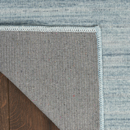 Nourison Home Washable Essentials Aqua Contemporary