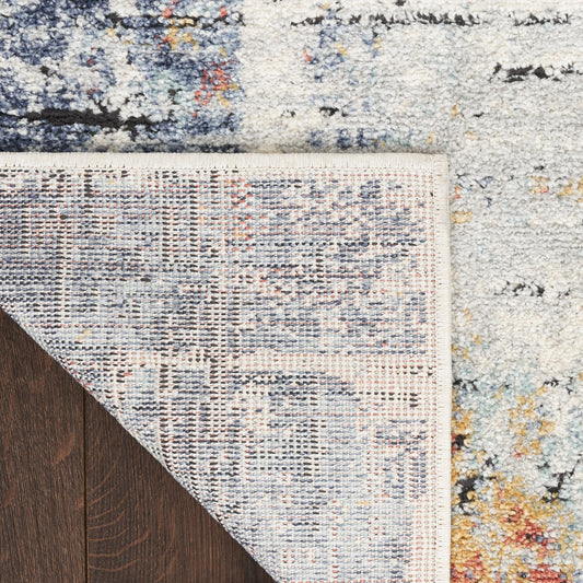 Nourison Home Motion Blue Multicolor Contemporary