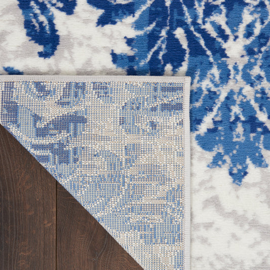Nourison Home Whimsicle Ivory Navy Contemporary