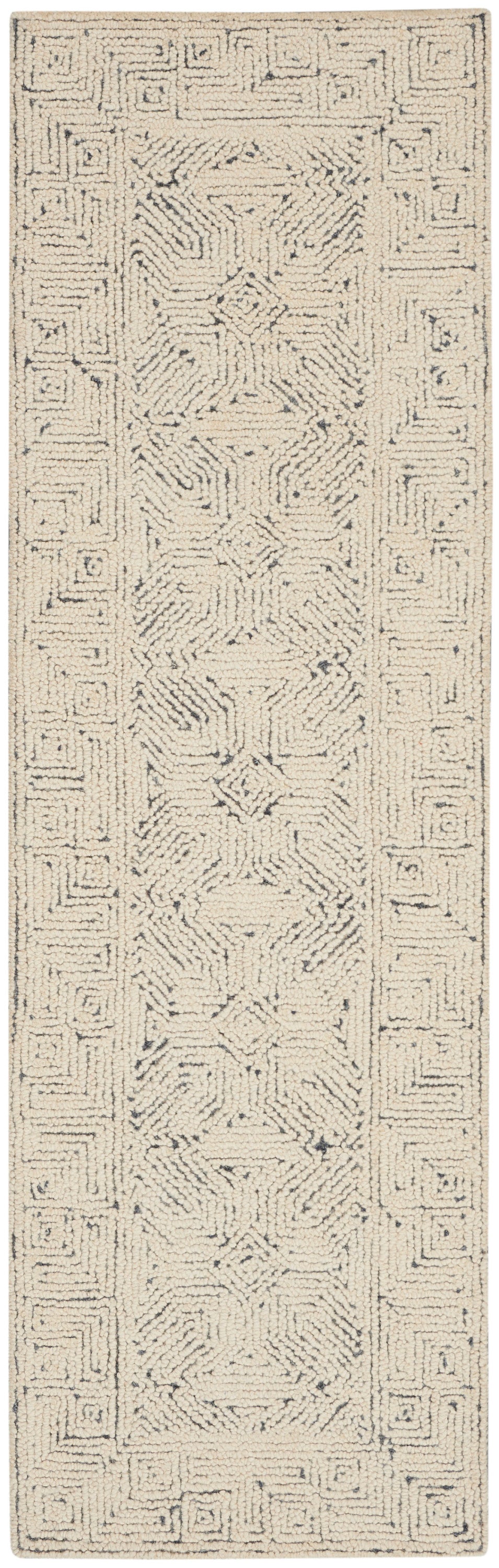 Nourison Home Colorado CLR05 Ivory Navy Contemporary Tufted Rug
