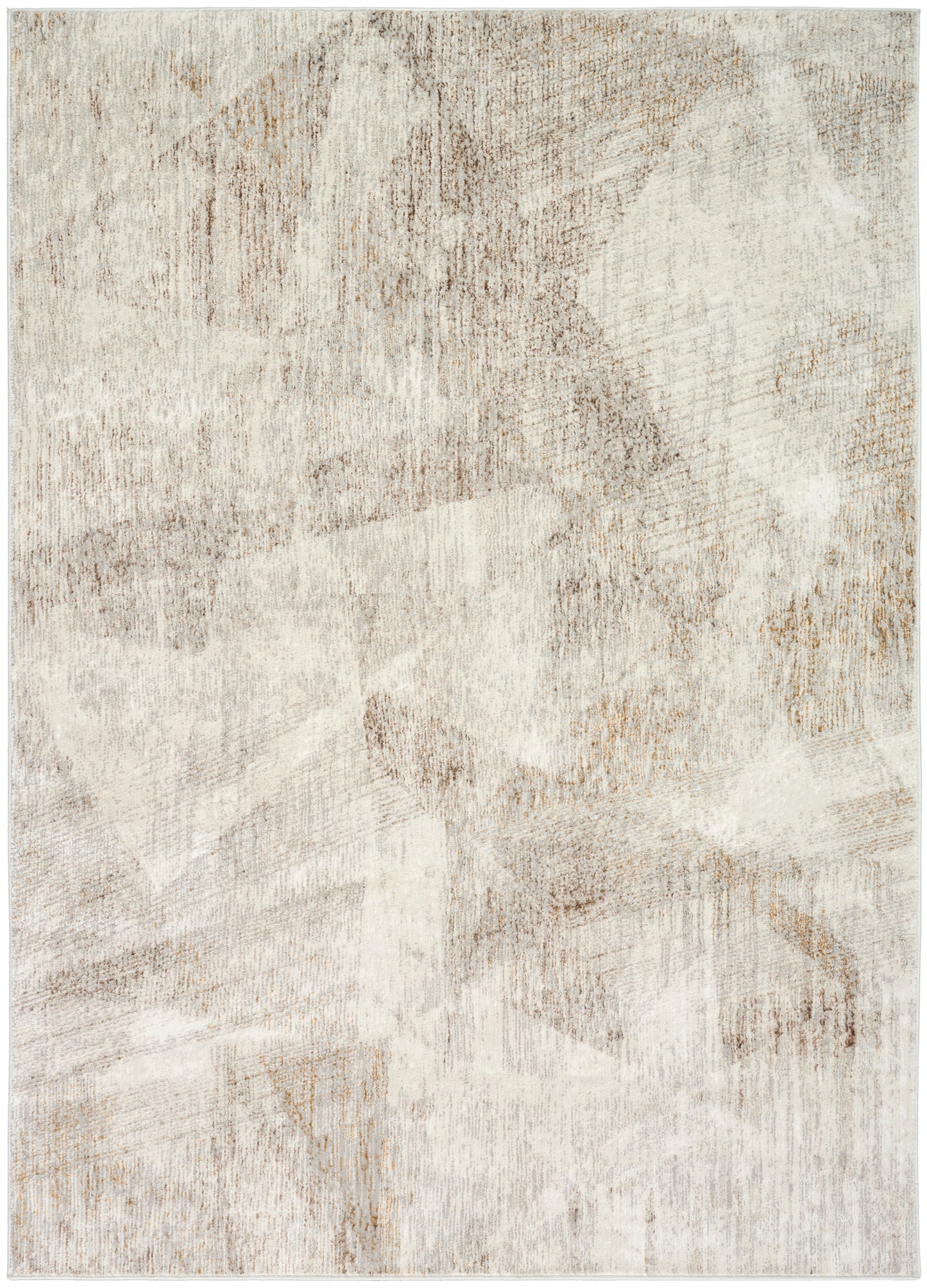 Calvin Klein CK073 Compass CMP03 Ivory Multicolor Contemporary Power-loomed Rug