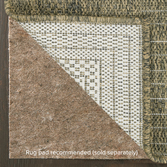 Nourison Home Tulum Olive Contemporary