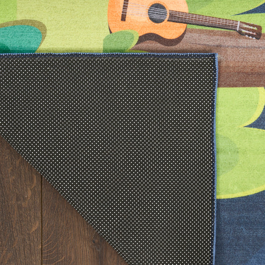Nourison Home Imagination Navy Multicolor Contemporary