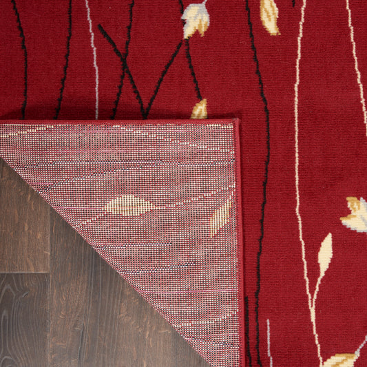 Nourison Home Grafix Red Contemporary