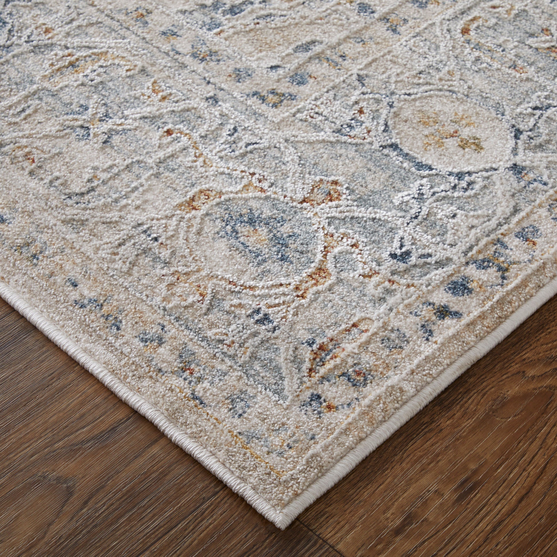 Feizy Pasha 39M5F Beige Transitional/Bohemian & Eclect Machinemade Rug