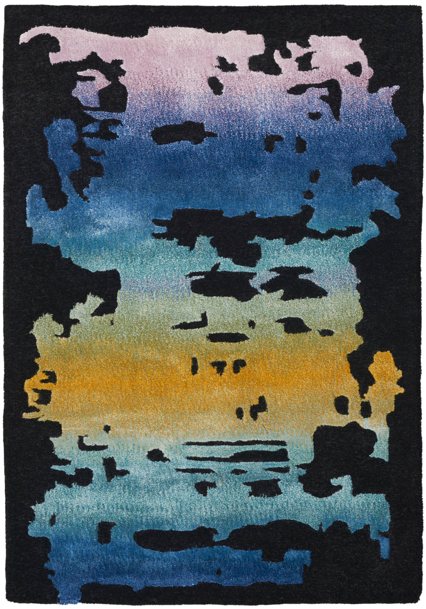 Nourison Home Prismatic PRS23 Black Multicolor Contemporary Hand Tufted Rug