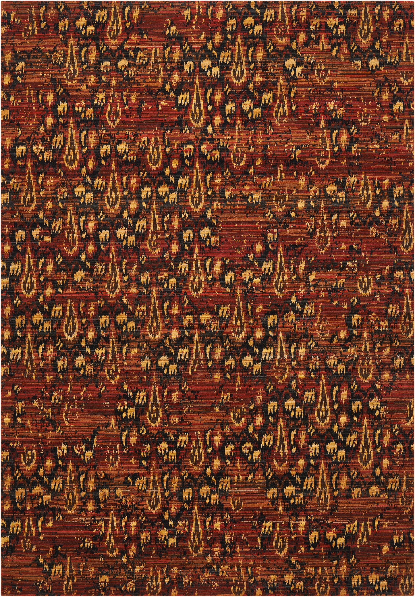 Nourison Home Rhapsody RH014 Flame Transitional Loomed Rug