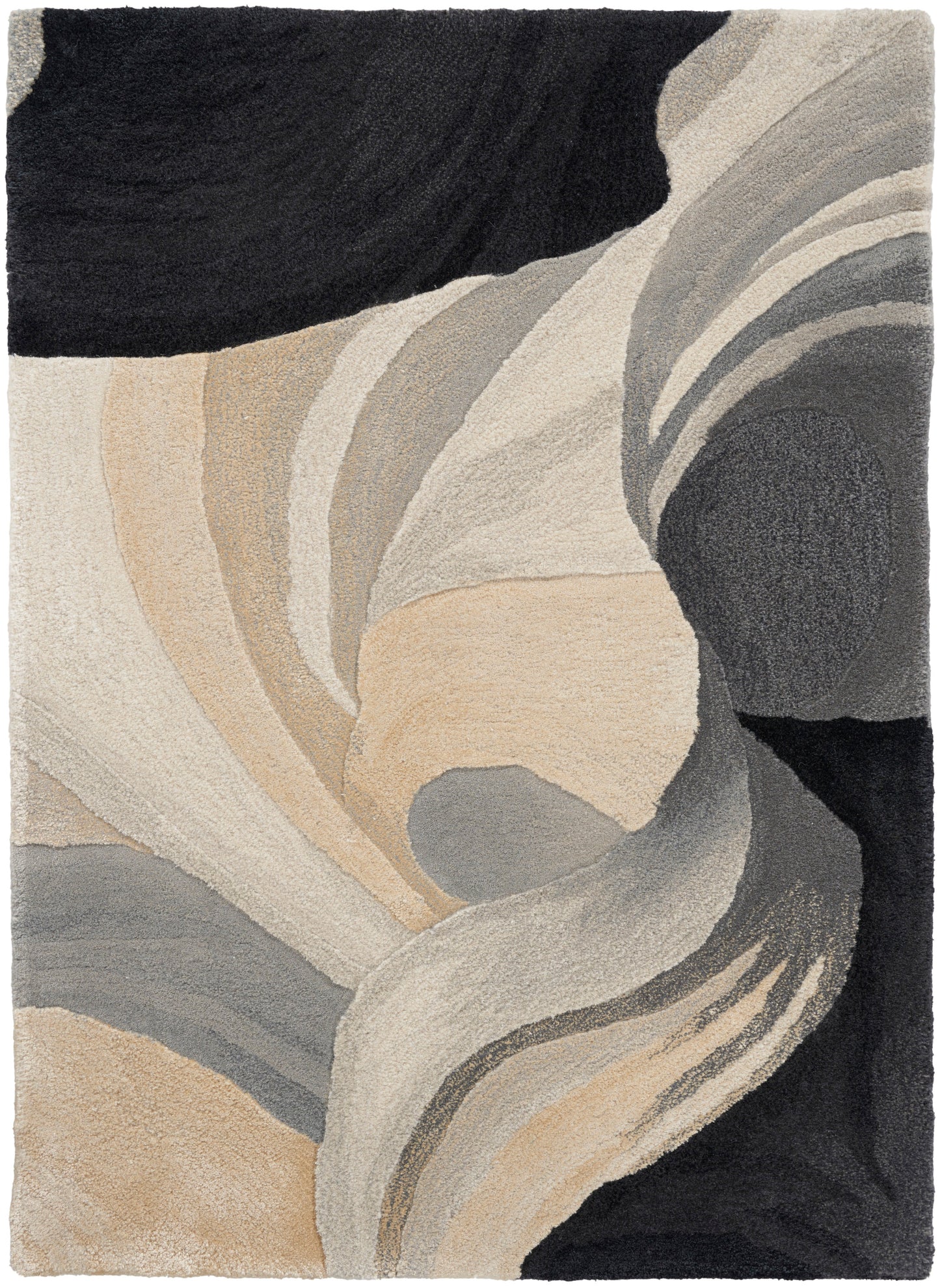 Nourison Home Prismatic PRS41 Ivory Black Contemporary Hand Tufted Rug