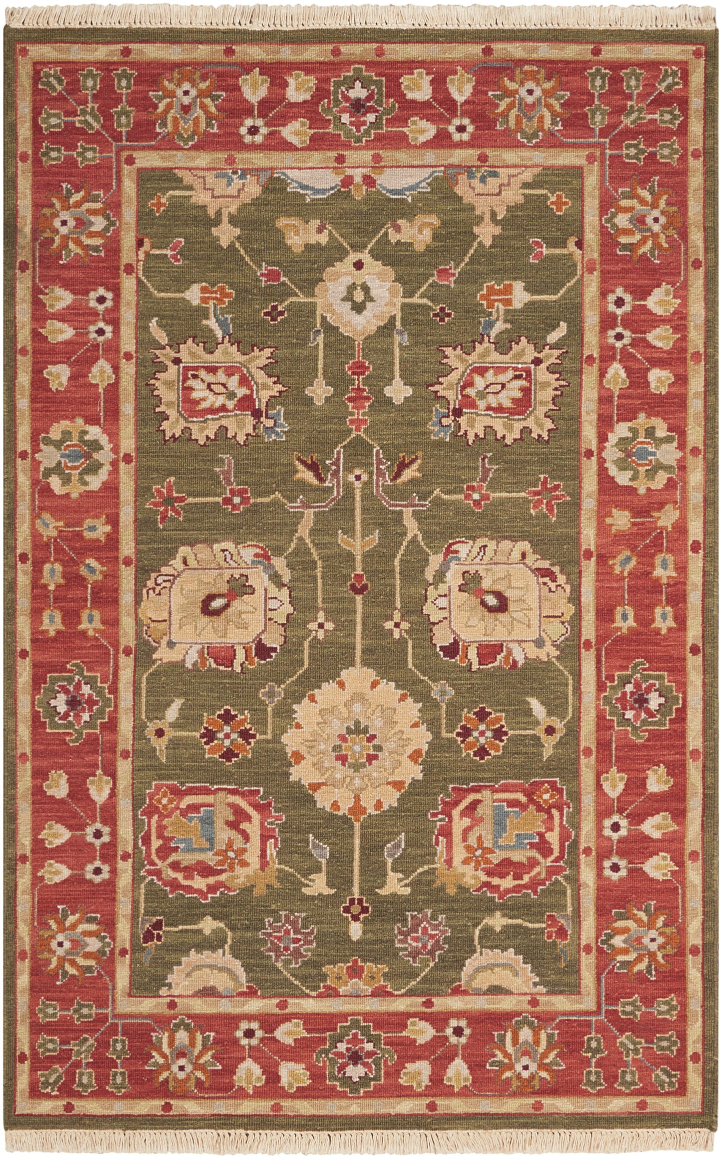Nourison Home Nourmak S181 Olive Traditional Woven Rug