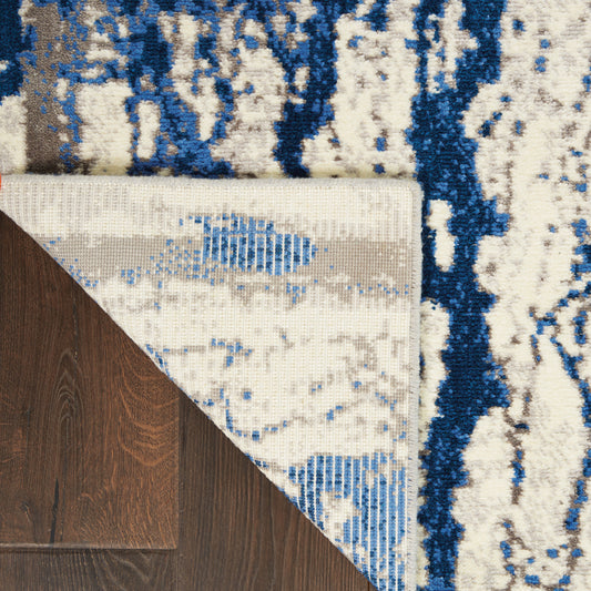 Nourison Home Twilight Ivory Blue Contemporary