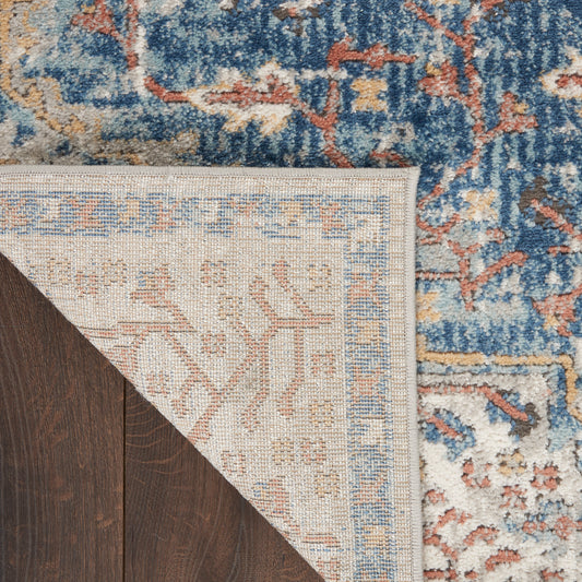 Nourison Home Quarry Blue Grey Traditional