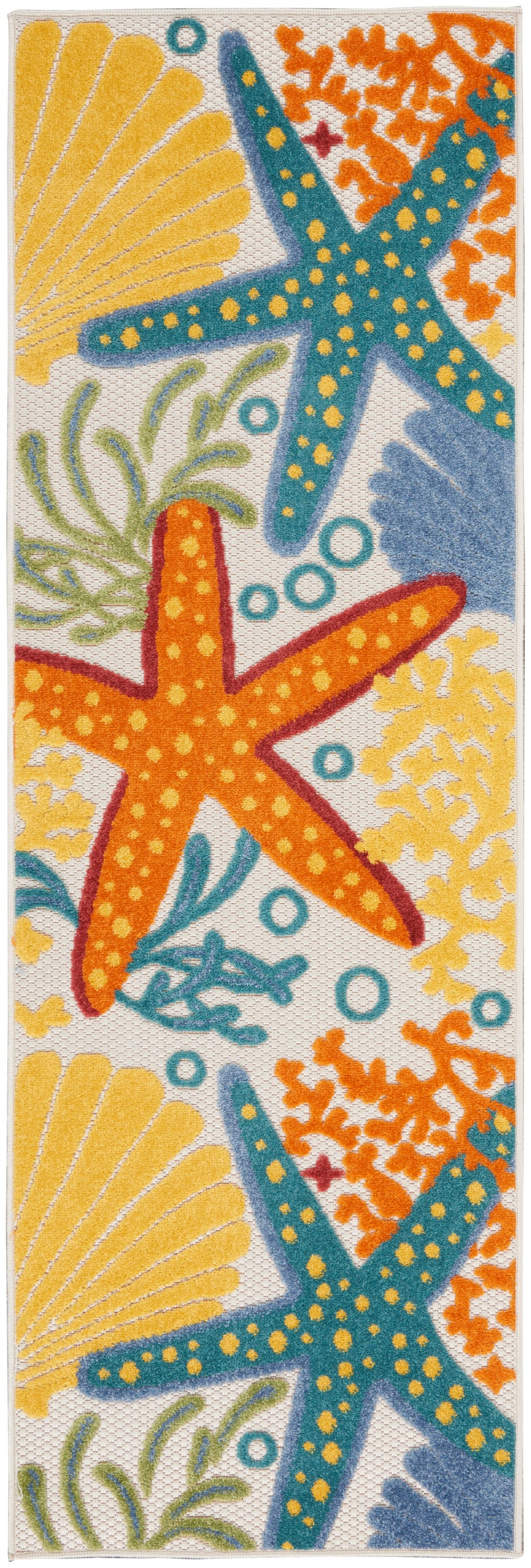 Nourison Home Aloha ALH24 Multicolor Contemporary Power-loomed Rugs