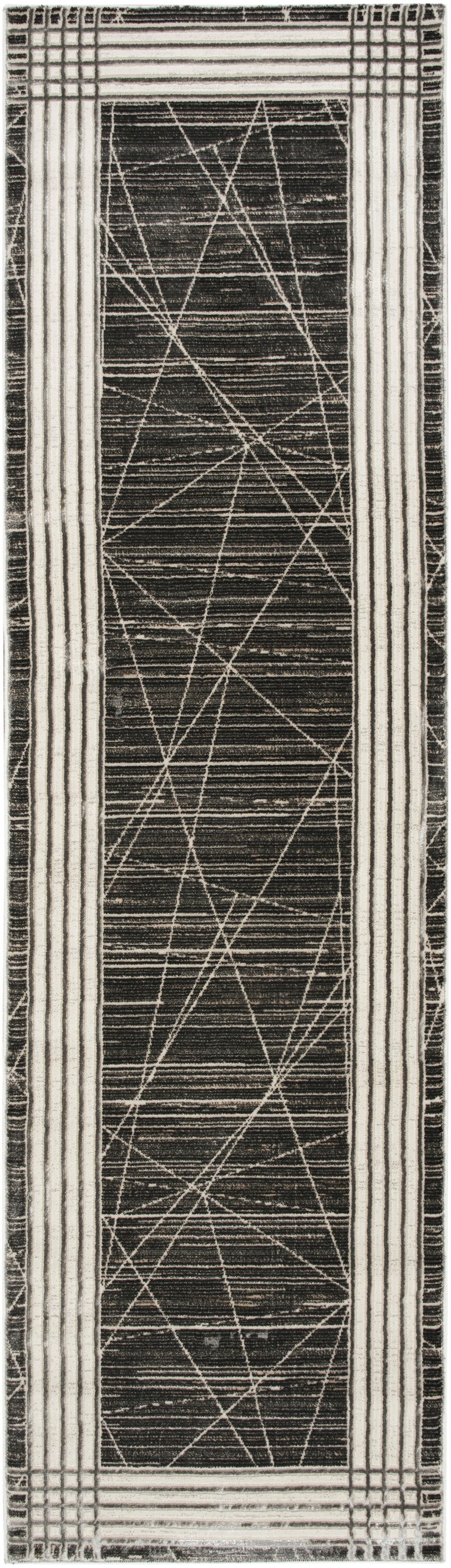 Nourison Home Desire DSR01 Charcoal Silver Contemporary Power-loomed Rug