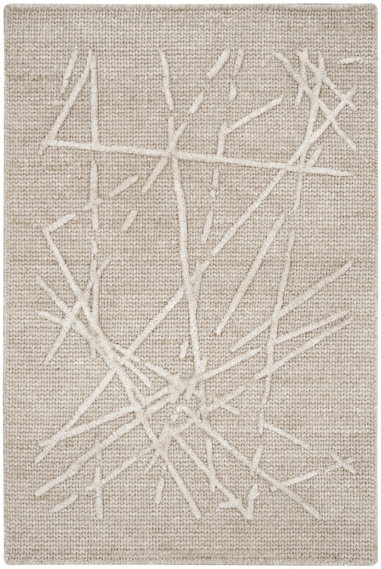 Calvin Klein CK044 Wander WND01 Taupe Contemporary Hand Woven Rug