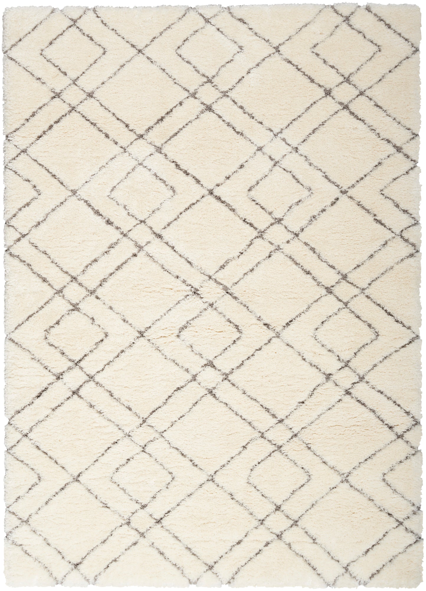 Nourison Home Dreamy Shag DRS07 Ivory Contemporary Power-loomed Rug