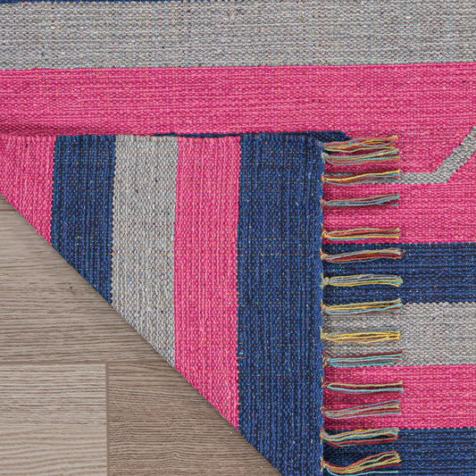 Nourison Home Baja Pink Blue Transitional