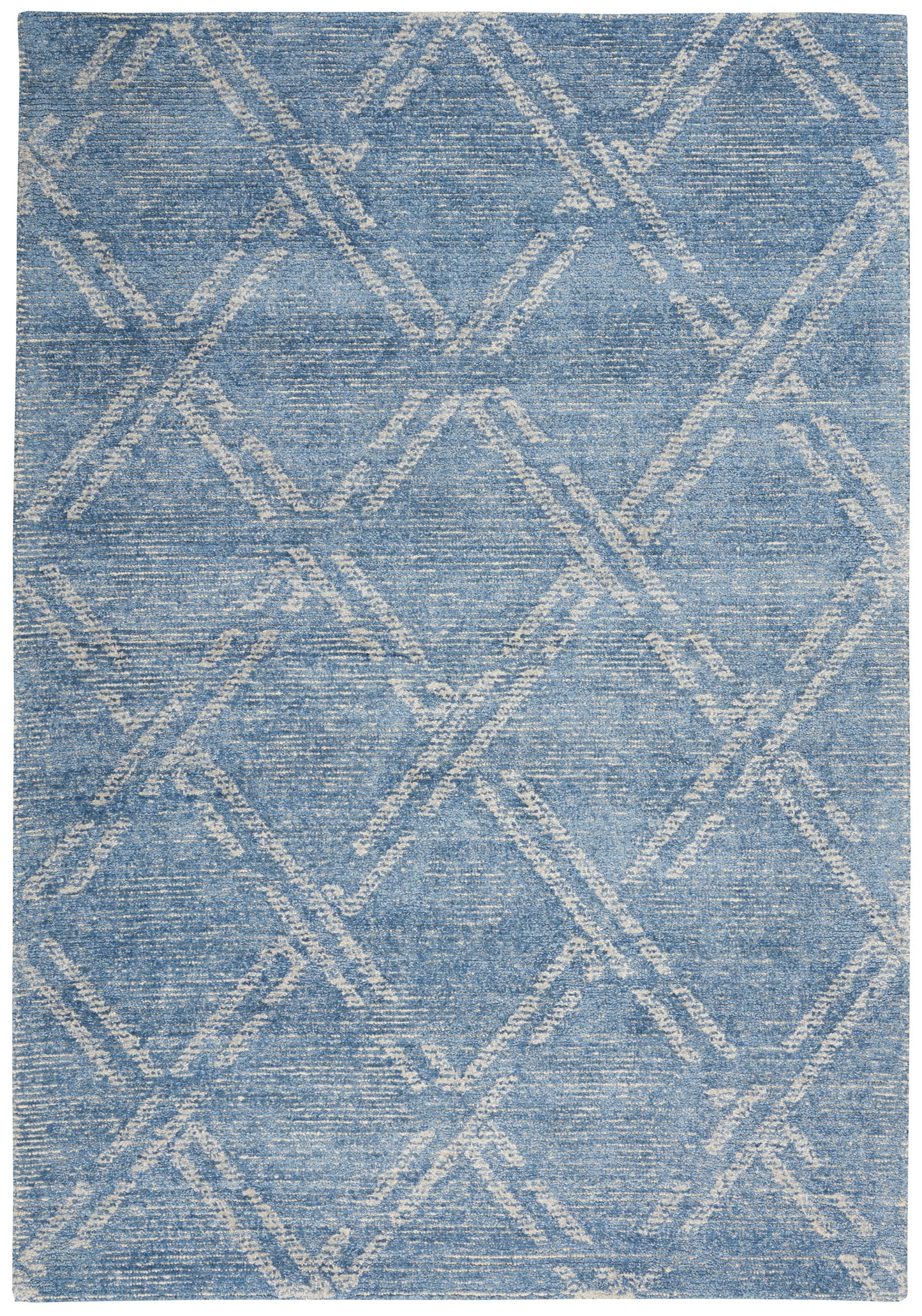Nourison Home Venosa VSN01 Blue Ivory Contemporary Tufted Rug
