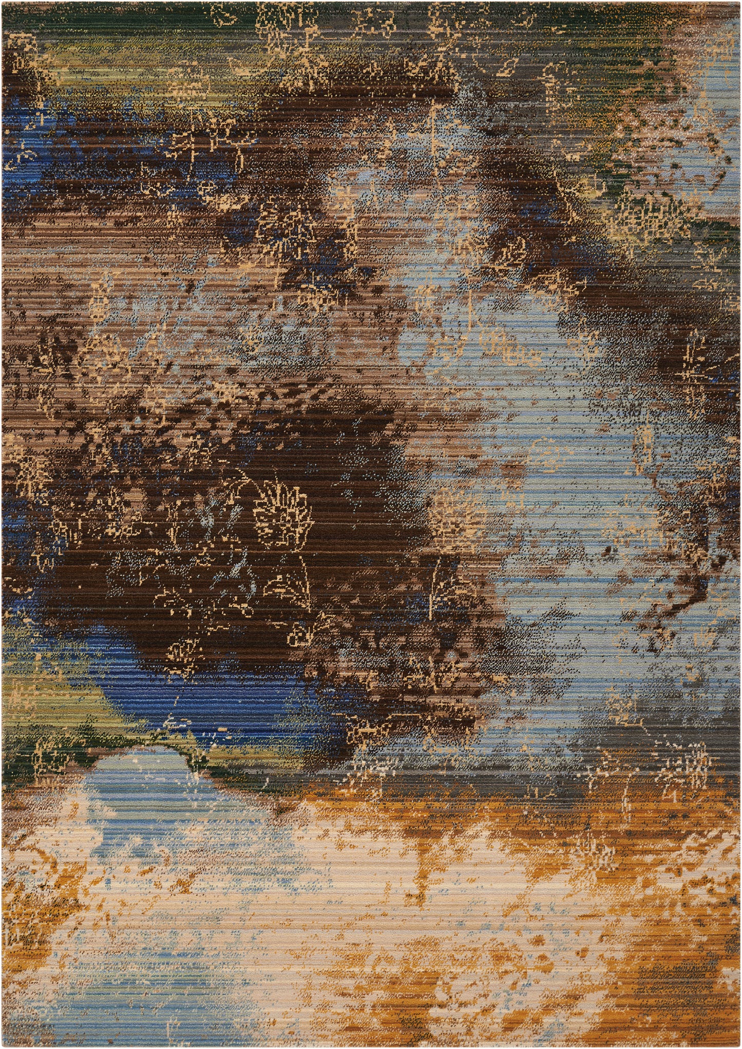 Nourison Home Rhapsody RH016 Ocean Transitional Loomed Rug