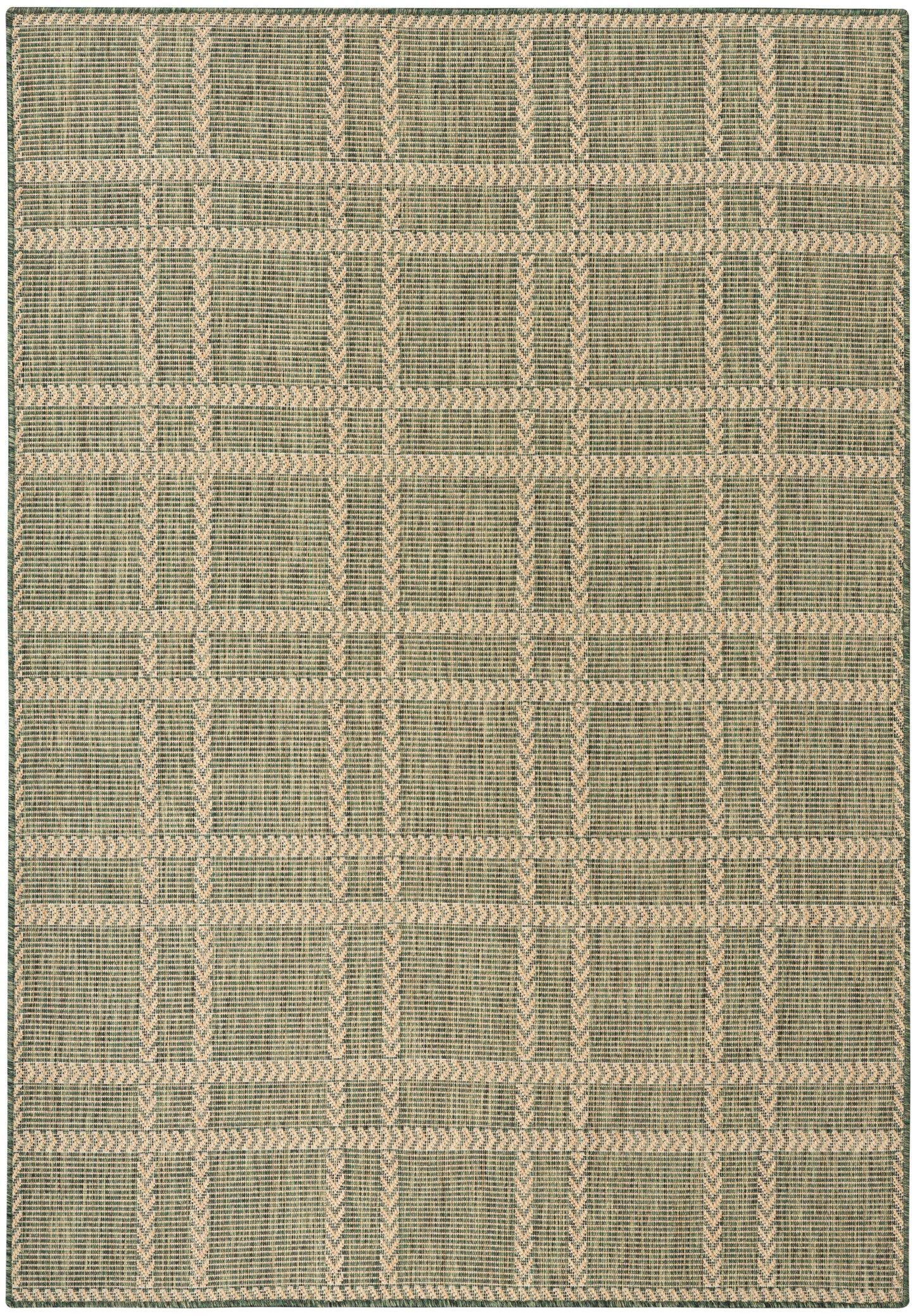 Nourison Home Horizon Indoor/Outdoor HOZ04 Green Contemporary Power-loomed Rug
