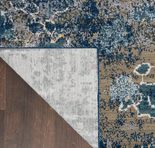 Nourison Home Artworks Blue Grey Contemporary