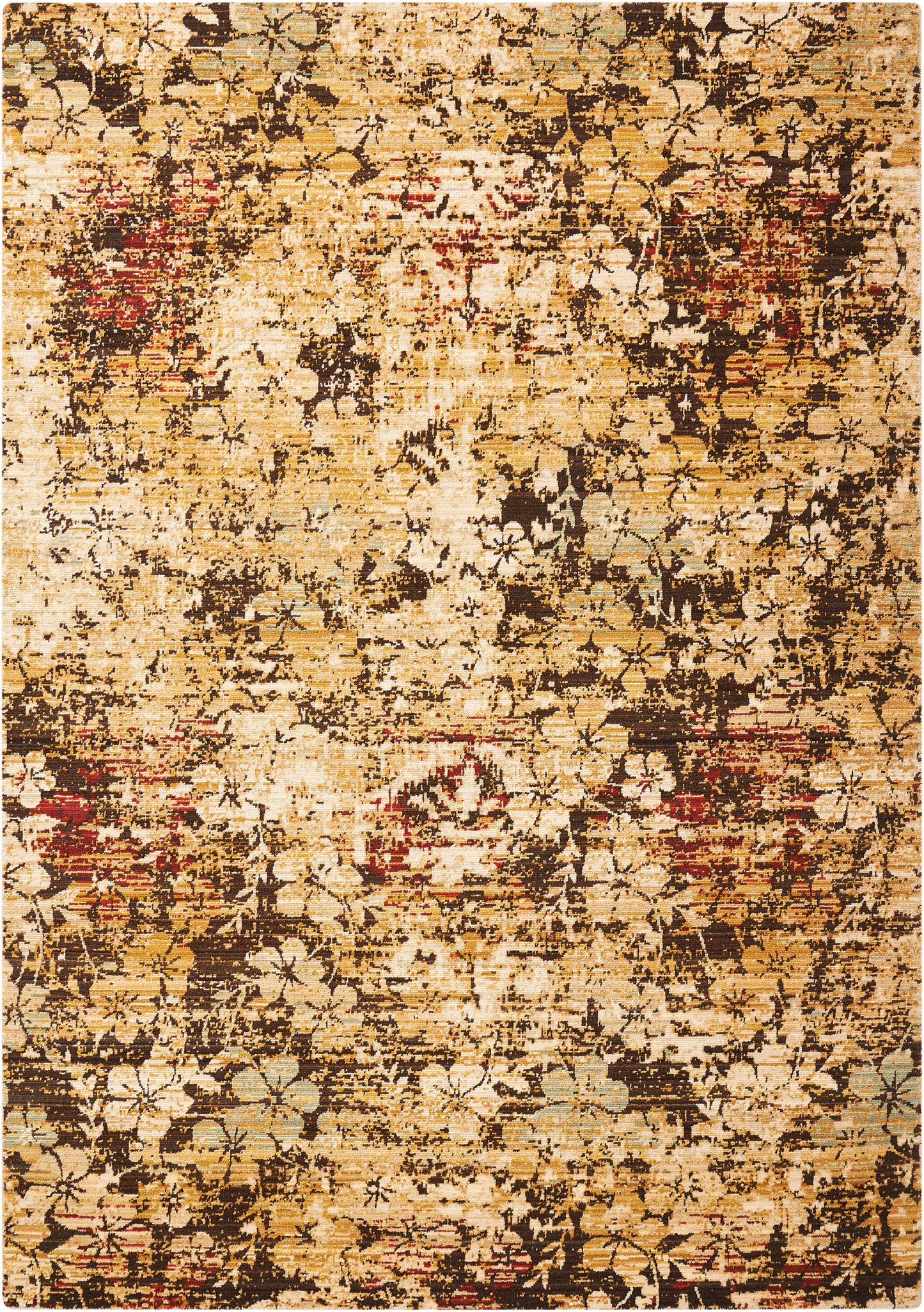 Nourison Home Rhapsody RH004 Beige Gold Transitional Loomed Rug
