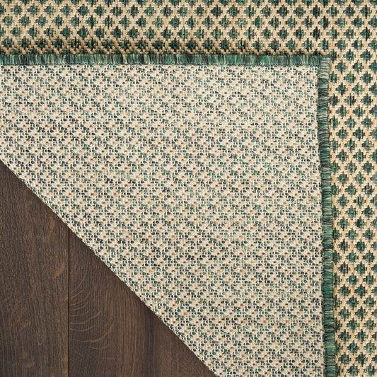 Nourison Home Courtyard Green Contemporary