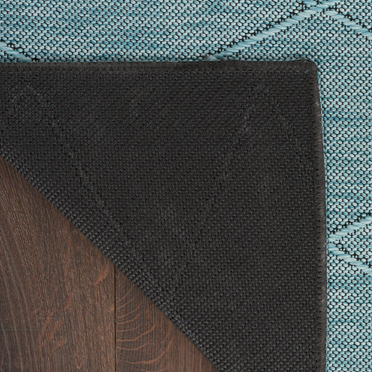 Nourison Home Washable Solutions Aqua Contemporary