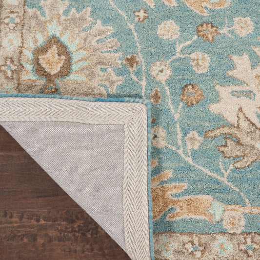 Nourison Home Jazmine Blue Traditional