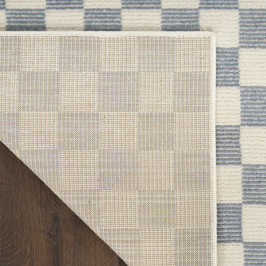 Nourison Home Serenity Home Ivory Blue Contemporary