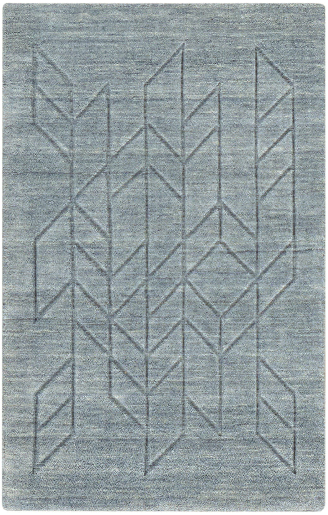 Nourison Home Alessia ALE01 Blue Contemporary Hand Knotted Rug