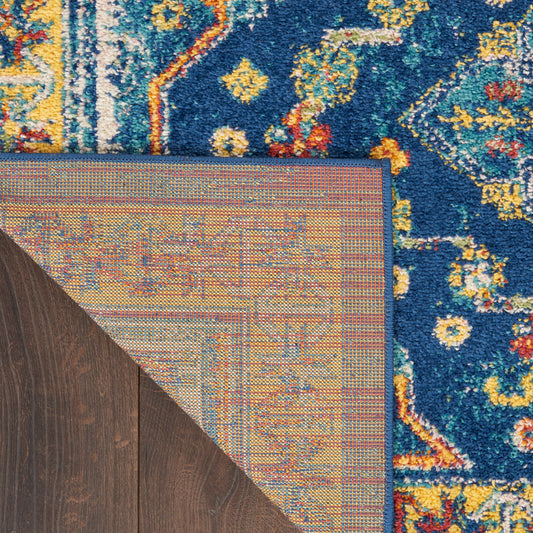 Nourison Home Allur Navy Multicolor Transitional