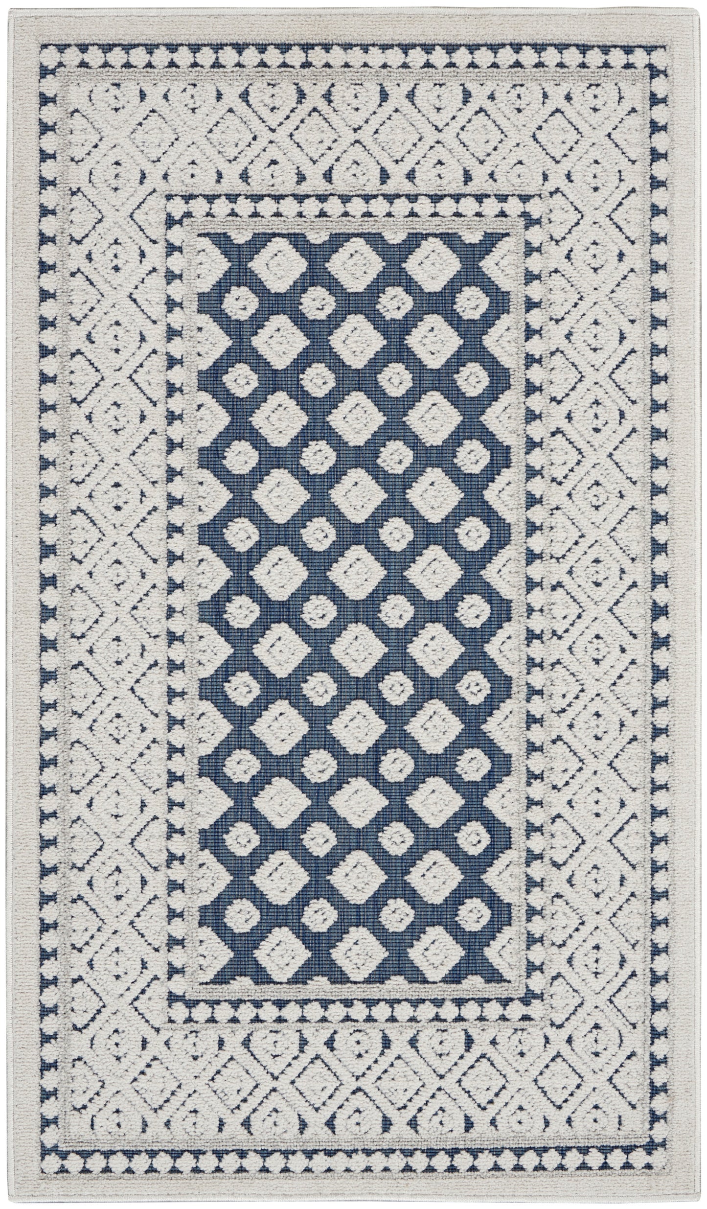 Nourison Home Key Largo KLG02 Blue Transitional Power-loomed Rugs
