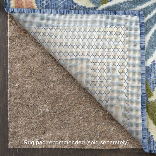 Nourison Home Aloha Blue Sage Contemporary