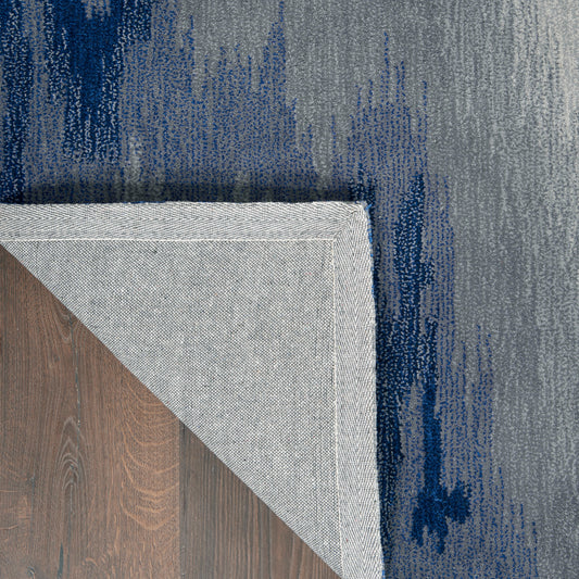 Nourison Home Symmetry Grey Blue Contemporary