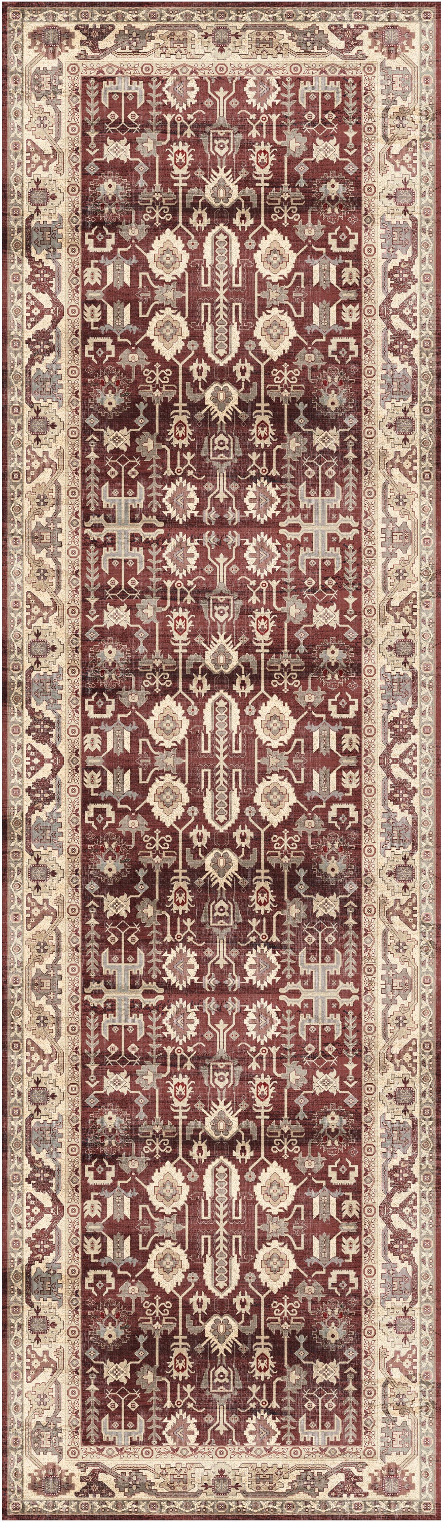 Nourison Home Vintage Home VNH02 Red Traditional Machine Woven Rug