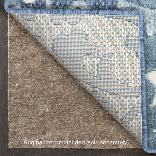 Nourison Home Aloha Blue Contemporary