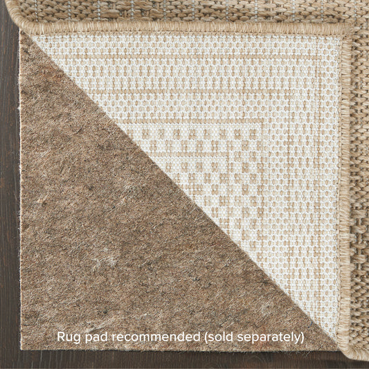 Nourison Home Tulum Taupe Ivory Contemporary