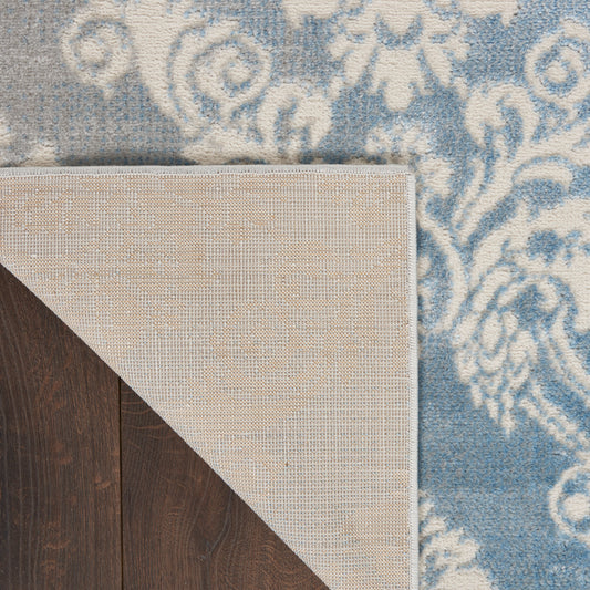 Nourison Home Elation Ivory Blue Traditional