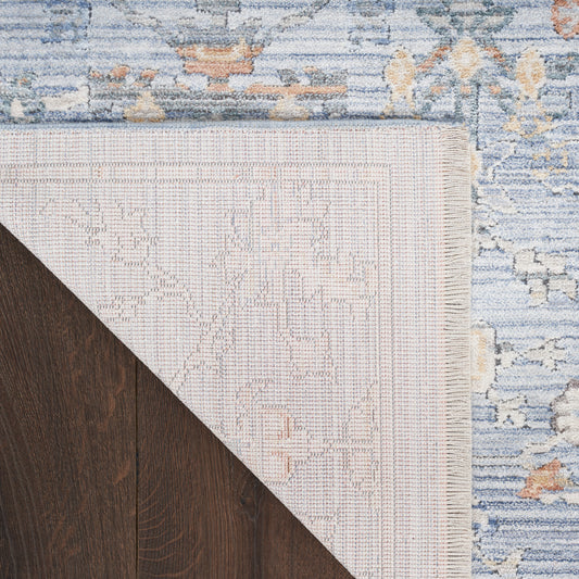 Nourison Home Elegant Heirlooms Blue Ivory Traditional