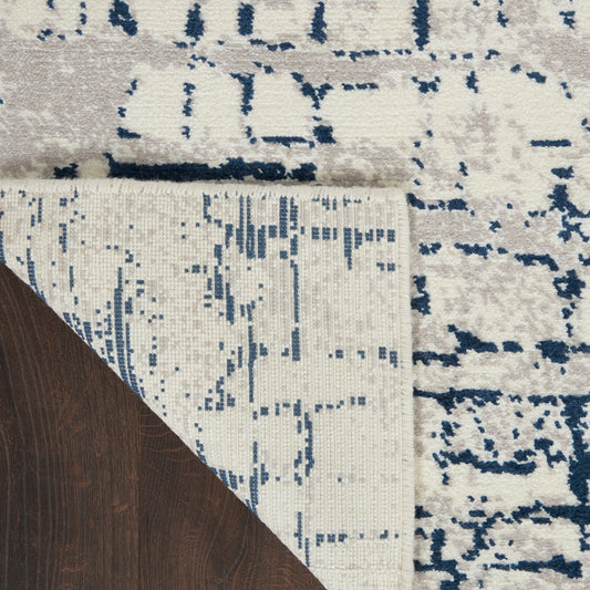 Nourison Home Twilight Ivory Navy Contemporary