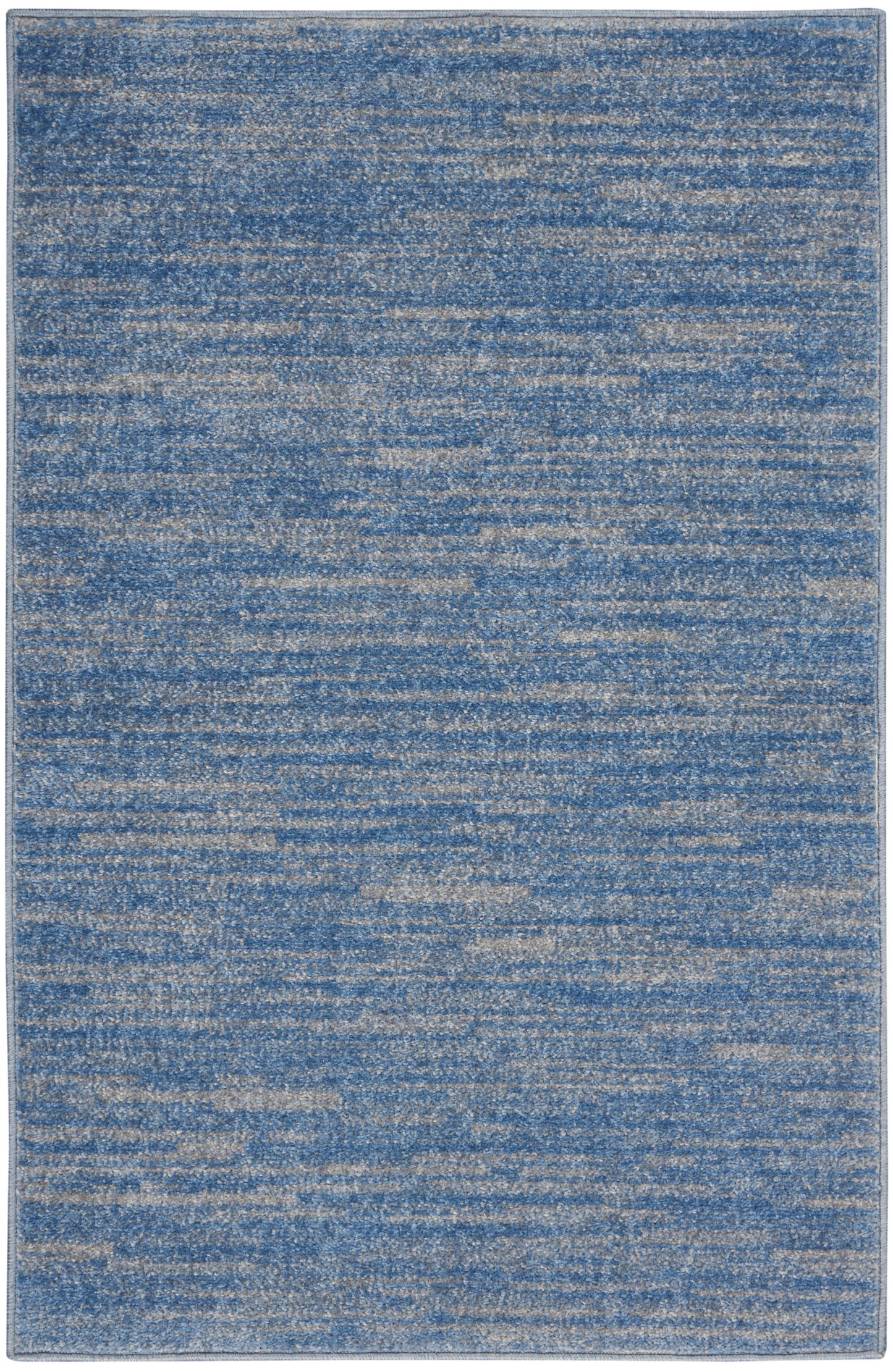 Nourison Home Nourison Essentials NRE01 Blue Grey Contemporary Power-loomed Rug