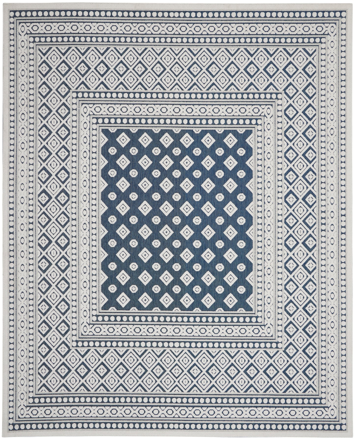 Nourison Home Key Largo KLG02 Blue Transitional Power-loomed Rugs